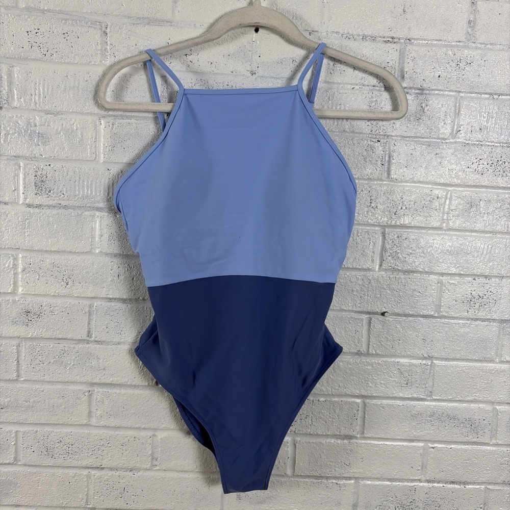 summersalt Two-Tone Periwinkle & Navy One-Piece Swimsuit